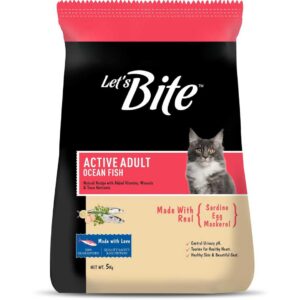 Let's Bite Active Adult Dry Cat Food, Ocean Fish