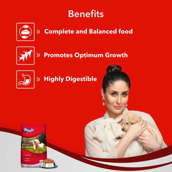Drools Puppy Dry Dog Food Optimum Performance , 20kg Pack - Image 3
